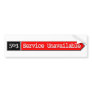 503 - Service Unavailable Bumper Stickers