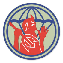504th PIR REG (WWII) Round Stickers