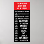 505 DUNDAS Replica TTC Streetcar Rollsign Posters