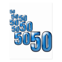 50 50 50 POST CARD