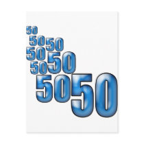 50 50 50 POST CARD
