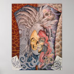 50/50 TATTOO ART repro 4 Posters