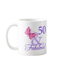 50 And Fabulous Birthday Coffee Mug