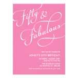 50 and Fabulous Invitations