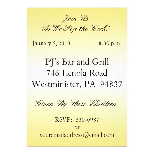 50 Anniversary Party Invitations