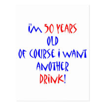 50 another drink postcard