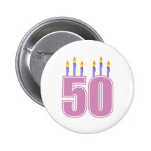 50 Birthday Candles (Pink / Purple)