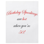 50 Birthday Spanking Personalized Flyer