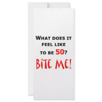 50 Bite Me! Custom Rack Cards