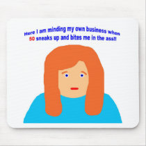 50 bites me in the ass mouse pads