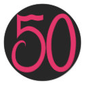 50 Black Sticker