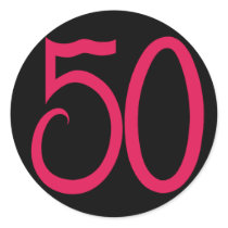 50 Black Sticker