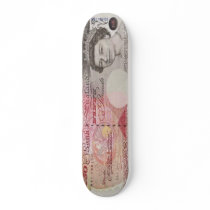 50 British Pound Bank Note Skateboard Pro