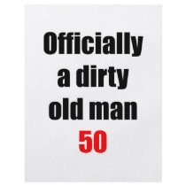 50 Dirty Old Man Flyer Design