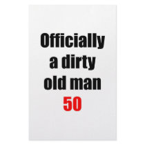 50 Dirty Old Man stationery