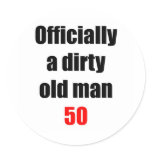 50 Dirty Old Man Stickers