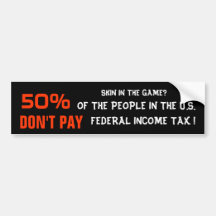 50% DON'T PAY BUMPER STICKERS