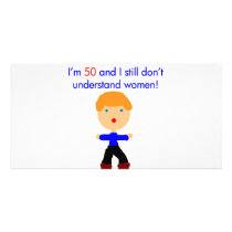 50 Don't understand women Picture Card