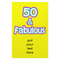 50 & Fabulous Birthday Gifts Custom Stationery