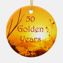 50 Golden Years Customize With Your Photo Ornaments