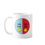 50% Good and 50% Bad Pie Chart Mugs