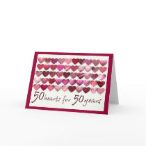 50 Hearts for 50 Years! cards