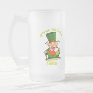 50% irish 100 % drunk dublin mug