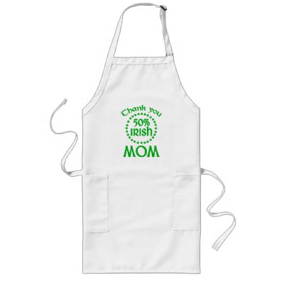 50% Irish - Thanks Mom Apron by IrishGiftShop
