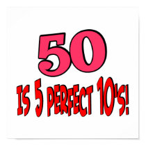 50 is 5 perfect 10s posters