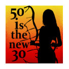 ladies_casual_tshirt - 50 is the New 30, 50th Birthday Gifts! 50th Birthday Gifts featuring a hot, curvy lady! High resolution and far superior quality so you can order with confidence.
