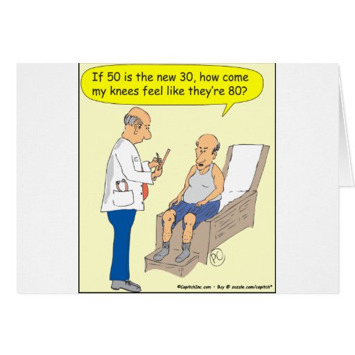 50 Is The New 30 Cartoon Card
