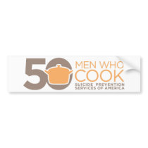 50 Men Who Cook Logo Apparel. Bumper Stickers
