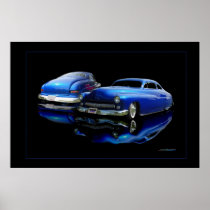 50 Merc outlined Poster