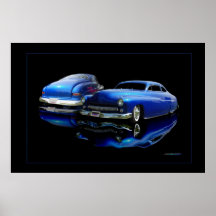 50 Merc outlined Poster