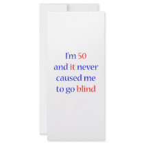 50 Never gone blind rack cards