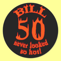 50 Never Looked So Hot for BILL stickers