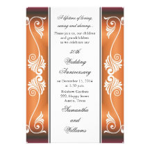 50.o Invitación del aniversario de boda