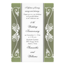 50.o Invitación del aniversario de boda