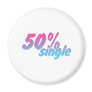 50 Percent Single - Funny Humour Comedy Joke Refrigerator Magnet