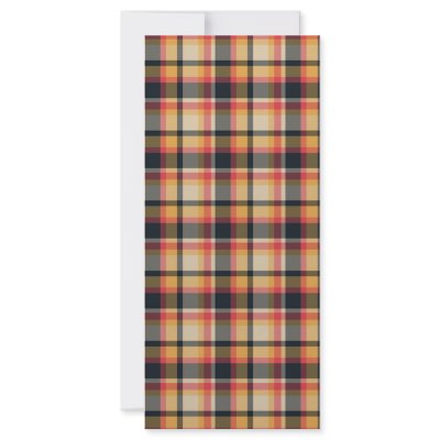 50 Plaid Pattern Rack Card Design by CreativeColours