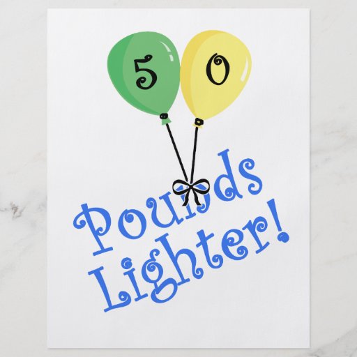 50 Pounds LIghter Custom Flyer