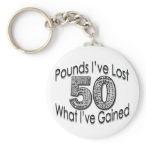50 Pounds Lost Keychain keychains