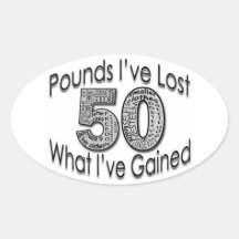 50 Pounds Lost Sticker