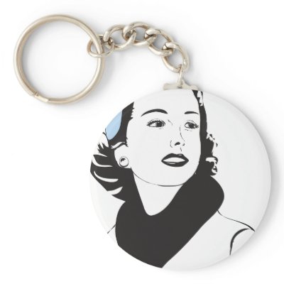 50"s Lady Keychains by retro_blush