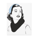 50"s Lady Postcards