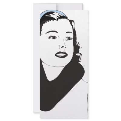 50"s Lady Custom Rack Cards by retro_blush