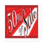 50% Sale Sticker