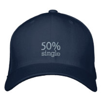 50% single - Embroidered Hat embroidered hats by BluePlanet 50% single - Embroidered Hat embroidered hats