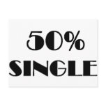 50% Single Postcard
