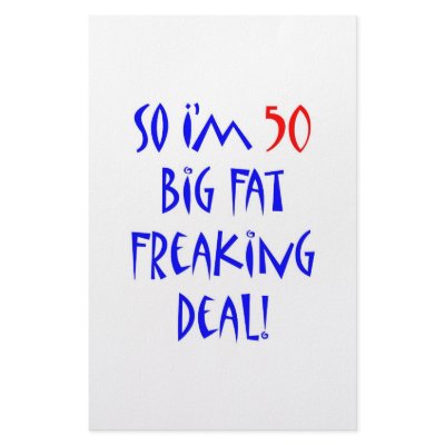 50 So I'm 50 ... Stationery by thatsabigbirthday5